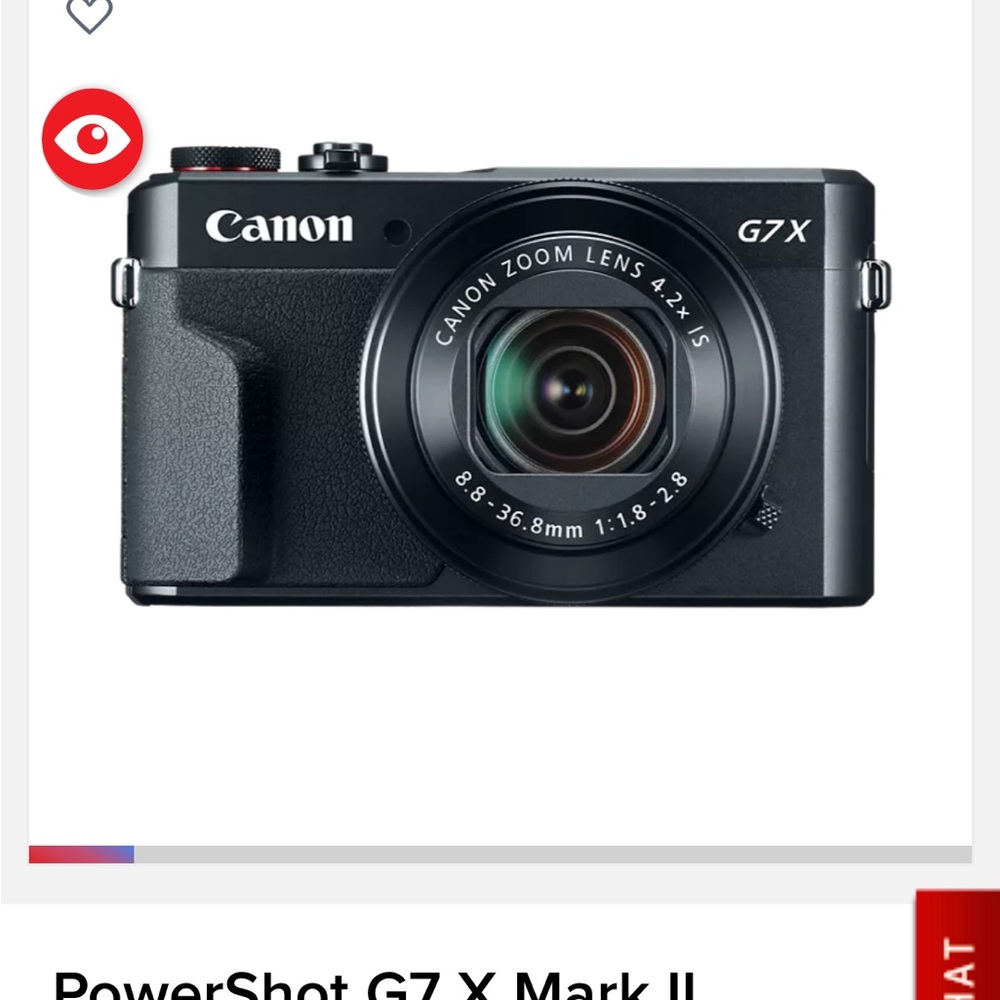 Canon PowerShot G7 X Mark II - Black